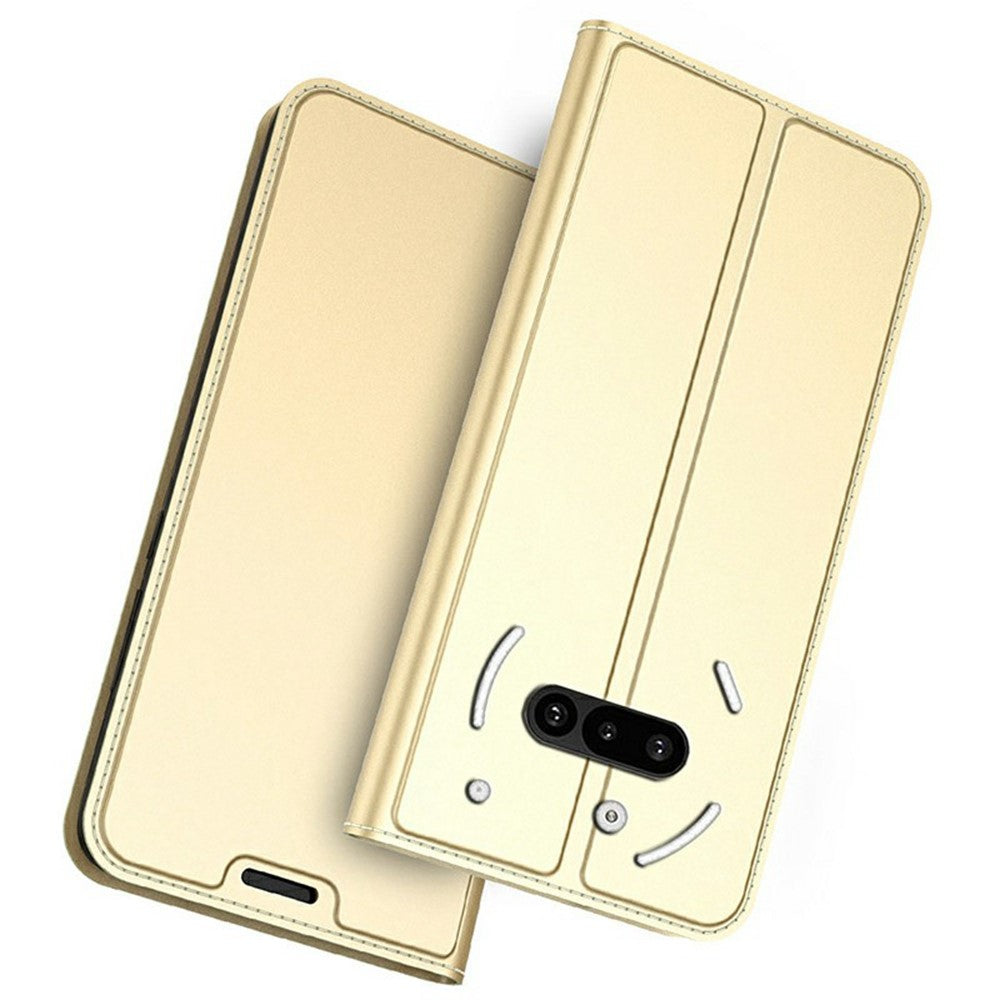 Nothing Phone (3a) Case Vegan Leather Phone Cover with Card Holder Sta