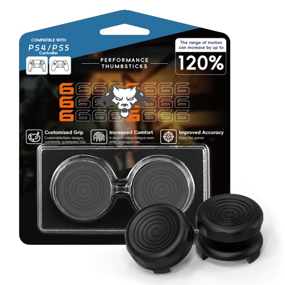 2-pack Sony PlayStation Joystick Thumb Stick Caps Silicone Thumb