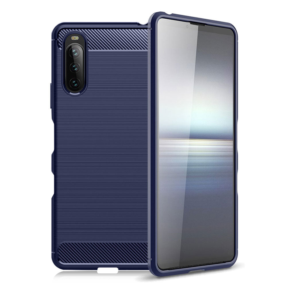 Carbon Flex case - Sony Xperia 10 III - Blue