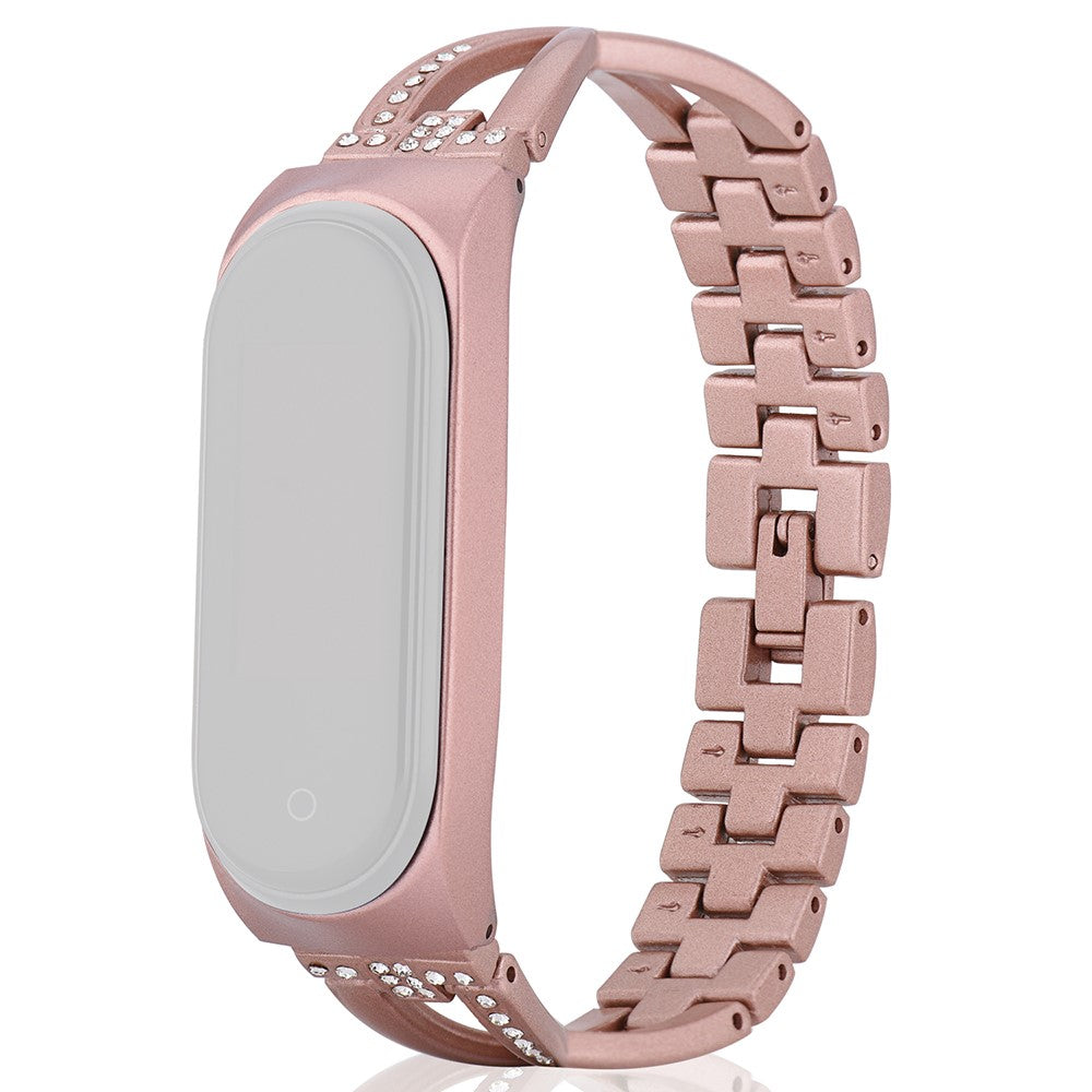 Xiaomi Mi Smart Band X design stainless steel watch strap Pink