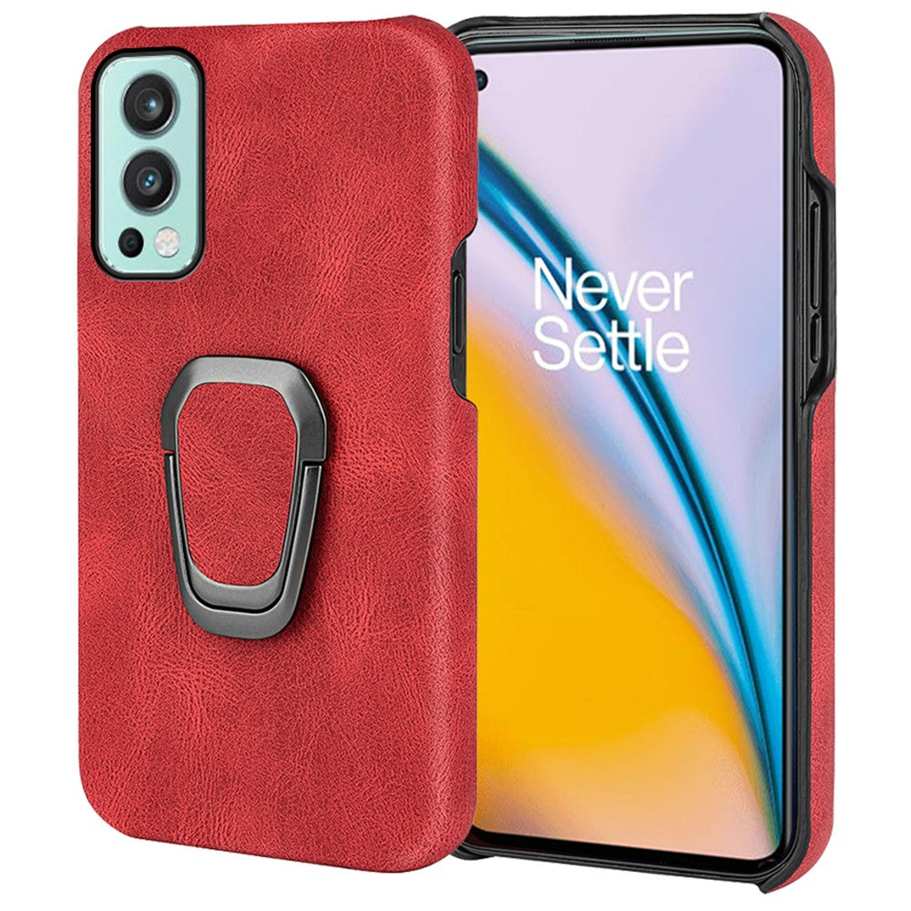 Shockproof leather cover with oval kickstand for OnePlus Nord 5G R