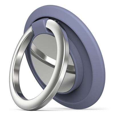 Universal magnetic rotatable phone ring holder - Lavender Grey