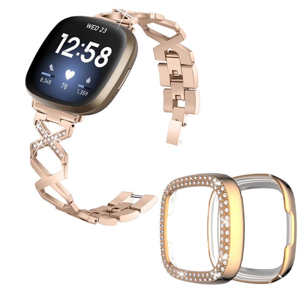 Fitbit versa clearance gold strap