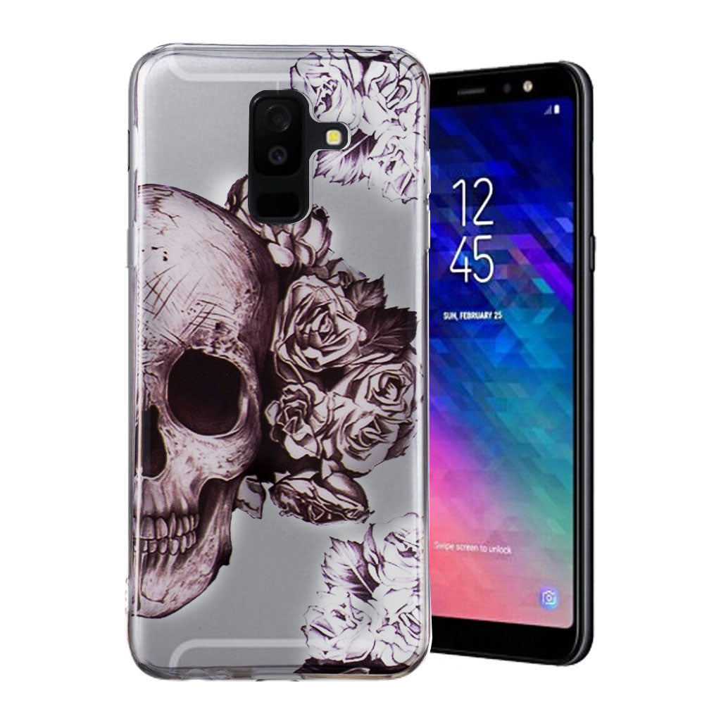 IMD Samsung Galaxy A6 Plus pattern Skull Flower