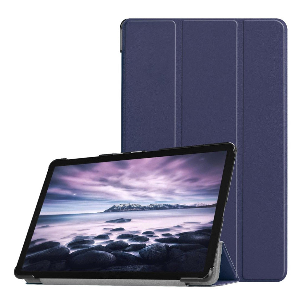 Samsung Galaxy Tab A 10.5 Tri-Fold Leather Case - Dark Blue
