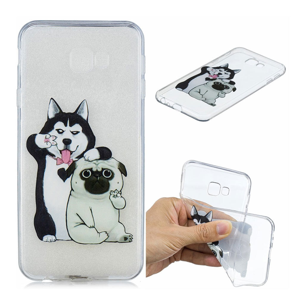 Samsung Galaxy J4 Plus (2018) embossed pattern case - Husky and Shar Pei