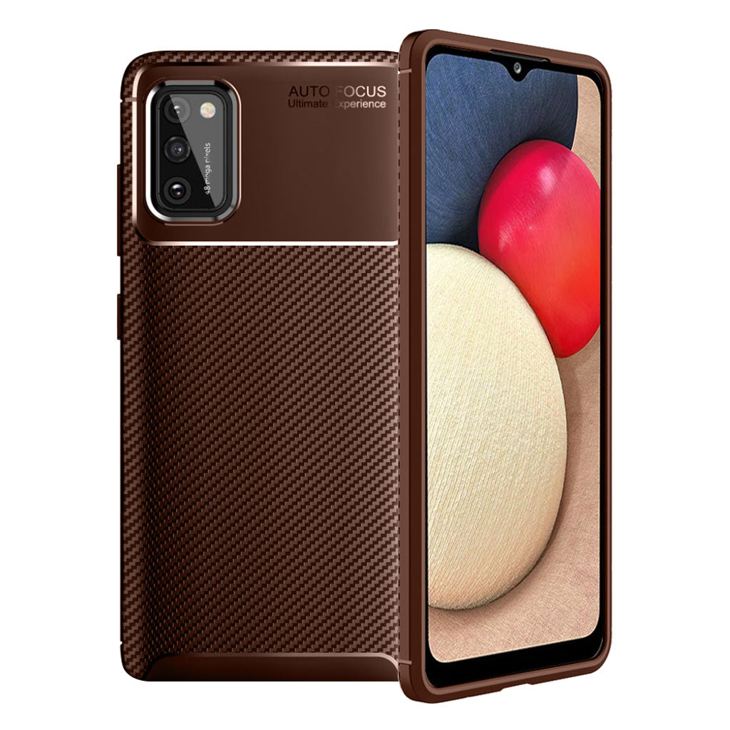 Carbon Shield Samsung Galaxy A02s case - Brown