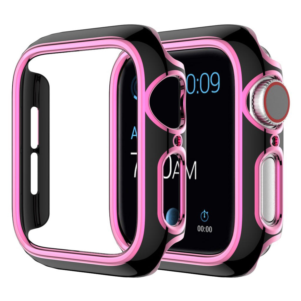 Apple Watch Series 6 / 5 44mm color adornment cover - Black / Pink