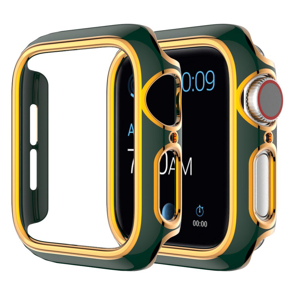 Apple Watch Series 6 / 5 44mm color adornment cover - Green / Rose Gold