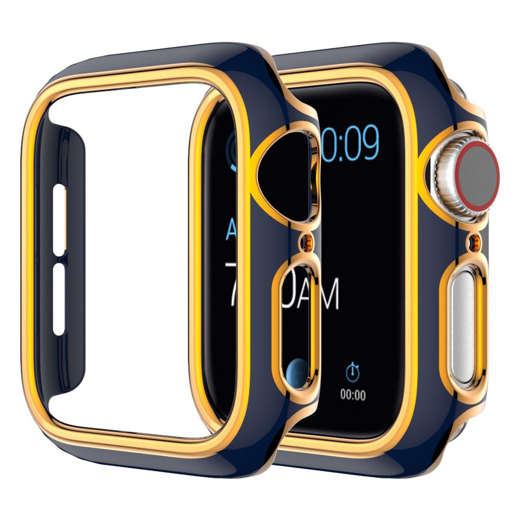 Apple Watch Series 6 / 5 44mm color adornment cover - Blue / Rose Gold