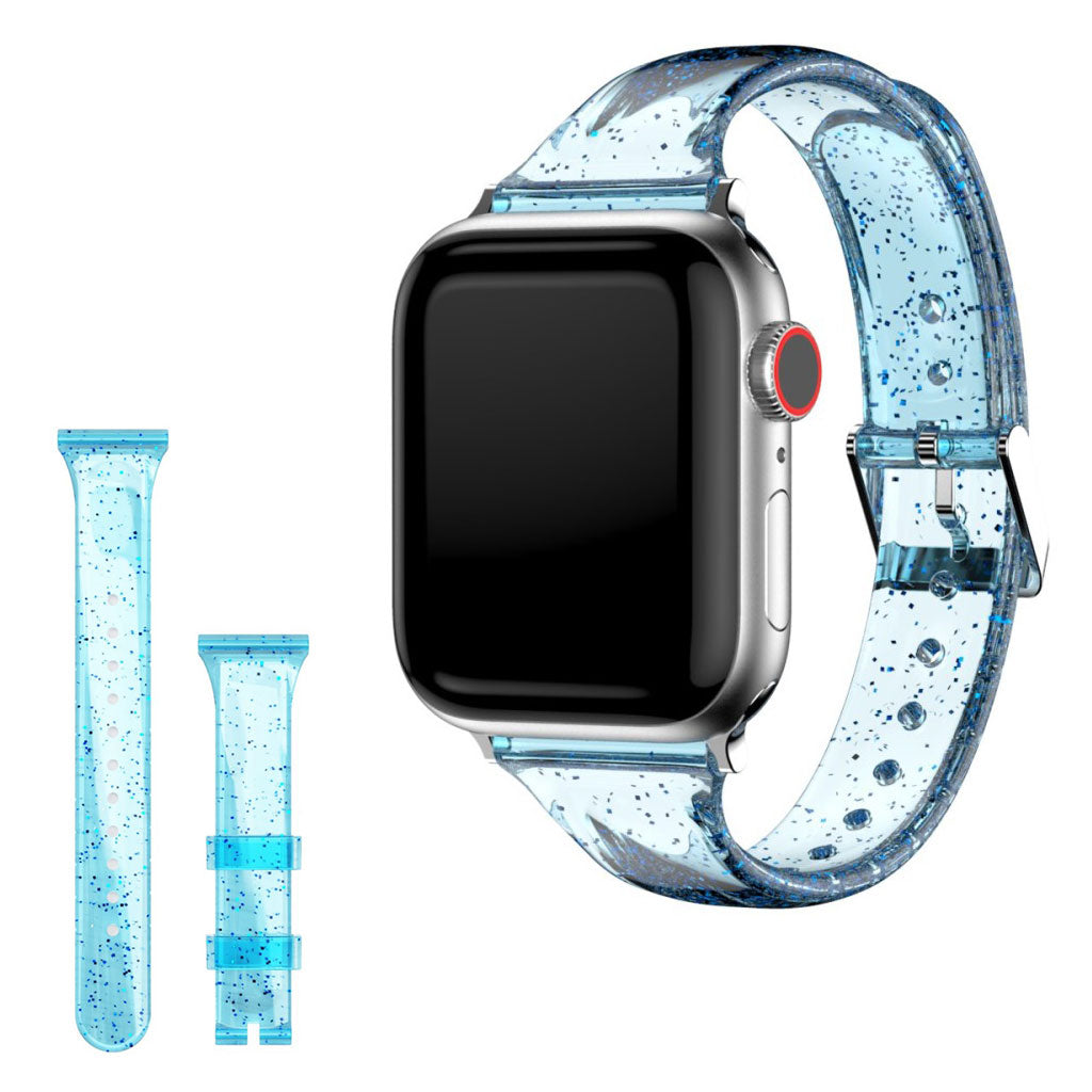 Apple Watch Series 6 / 5 40mm glitter style watch strap - Blue