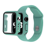 Apple Watch Series 6 / 5 40mm cover with tempered glass + watch band - Green