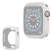 Apple Watch Series 6 / 5 40mm candy color silicone frame - White / Pink