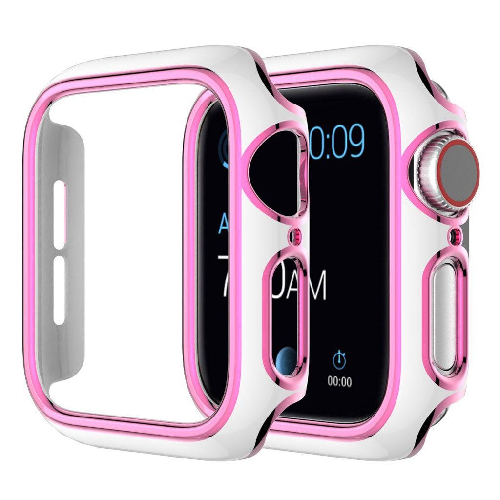 Apple Watch Series 6 / 5 40mm color adornment cover - White / Pink