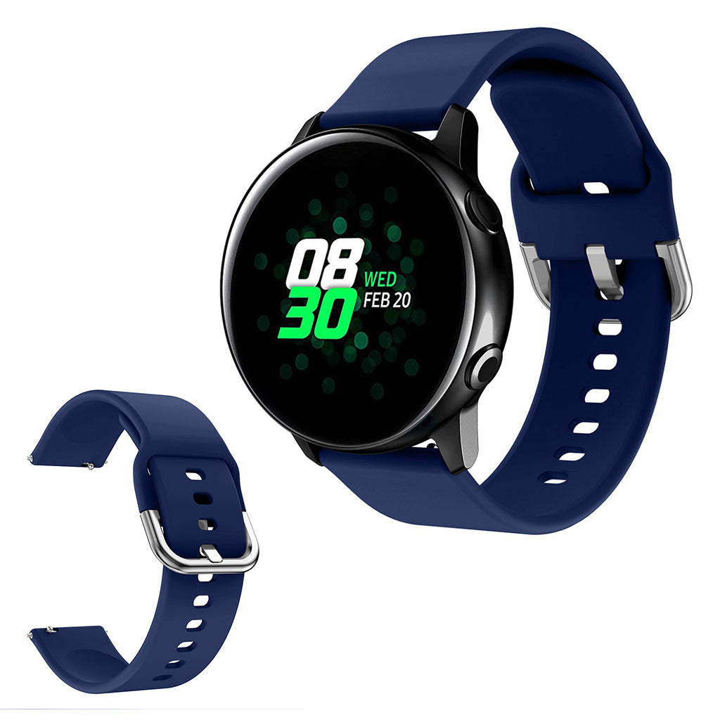 Samsung Galaxy Watch Active 2 - 40mm silicone watch band - Navy Blue