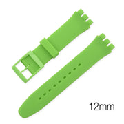 12mm simple silicone watch band - Green