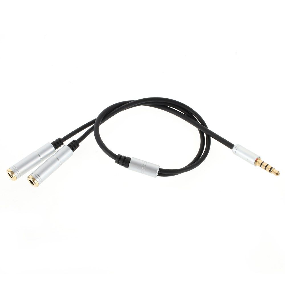 Male To Two Female 30cm Audio Splitter Cable