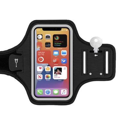 Universal fitness sports armband for 6.5 inch phone - Black