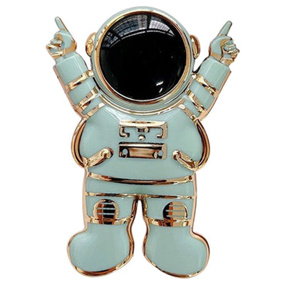 Universal cartoon astronaut electroplated phone bracket stand - Green