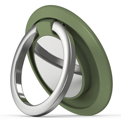 Universal magnetic rotatable phone ring holder - Avocado Green