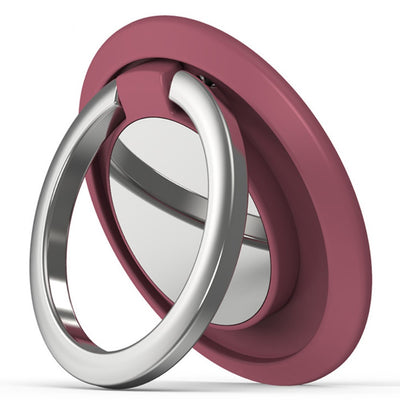 Universal magnetic rotatable phone ring holder - Hawthorn Red