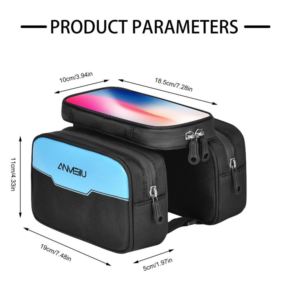 anmeilu fahrradtasche ANMEILU bike bag mount with rainproof cover
