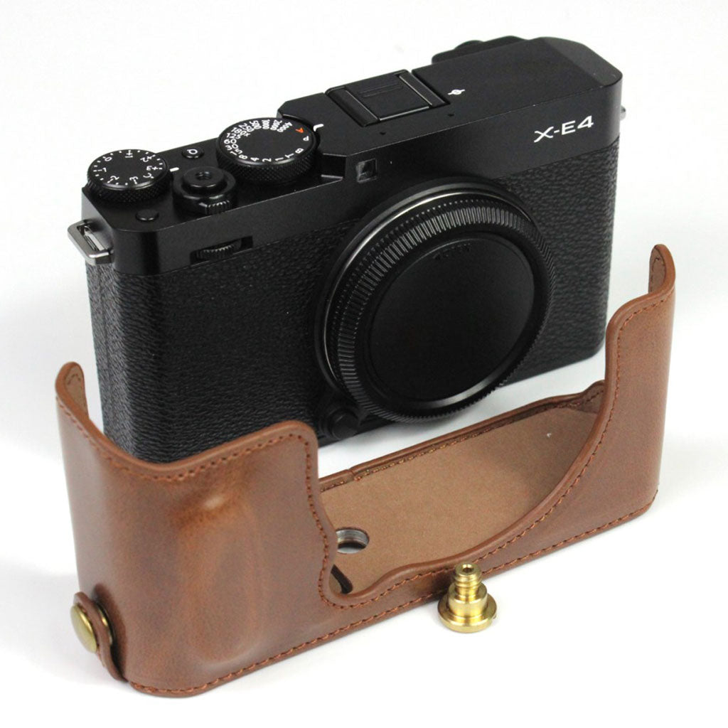 Fujifilm X E4 leather Coffee
