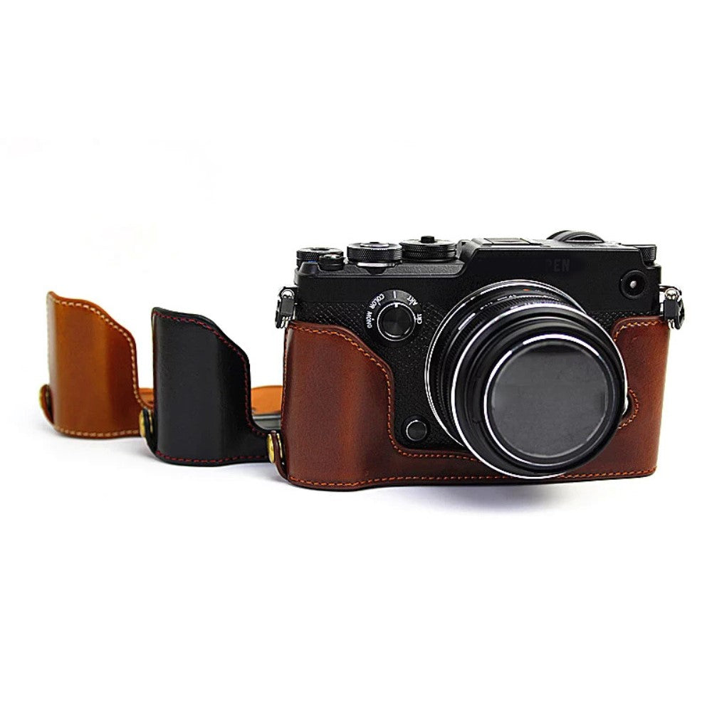 Olympus pen f leather case on sale