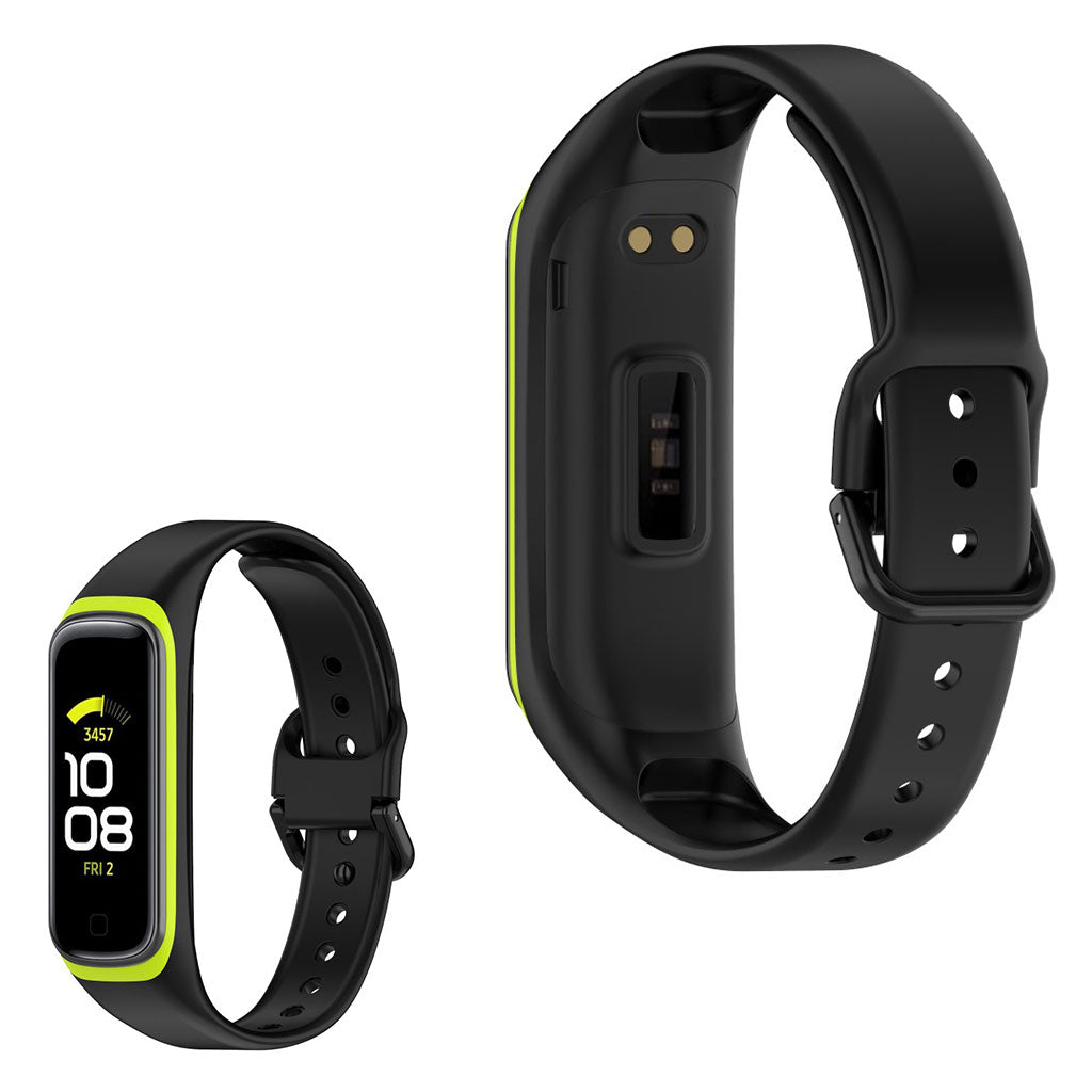 Samsung Galaxy Fit 2 bi silicone watch band Green
