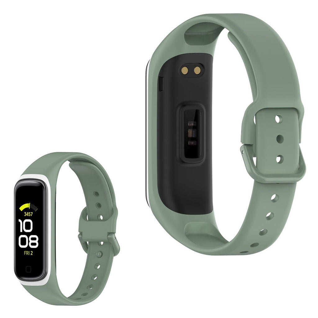 Samsung Galaxy Fit 2 bi silicone watch band Green