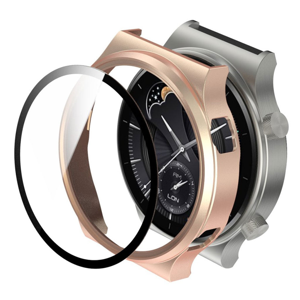 Huawei Watch GT 2 Pro matte cover tempered glass Rose Gold