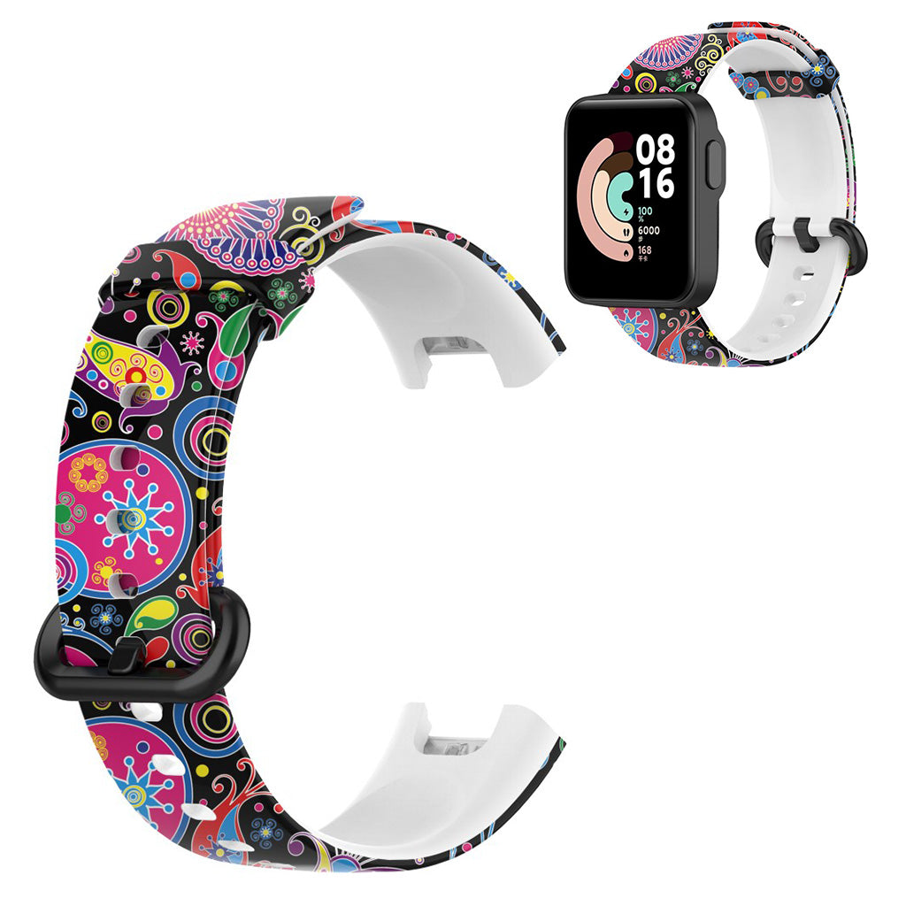 Xiaomi Mi Watch Lite Redmi Watch pattern silicone watch band Peacock