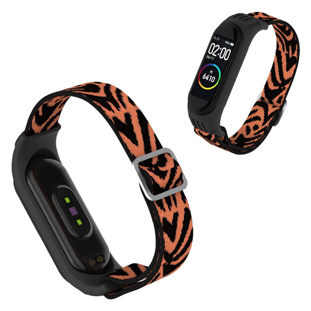 Xiaomi Mi Smart Band 6 5 nylon watch band Leopard Texture