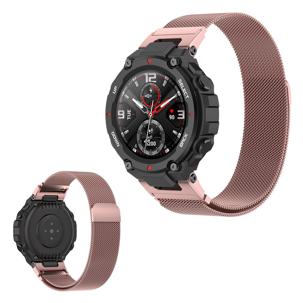 Amazfit T Rex Pro T Rex shiny stainless steel watch band Rose Pink