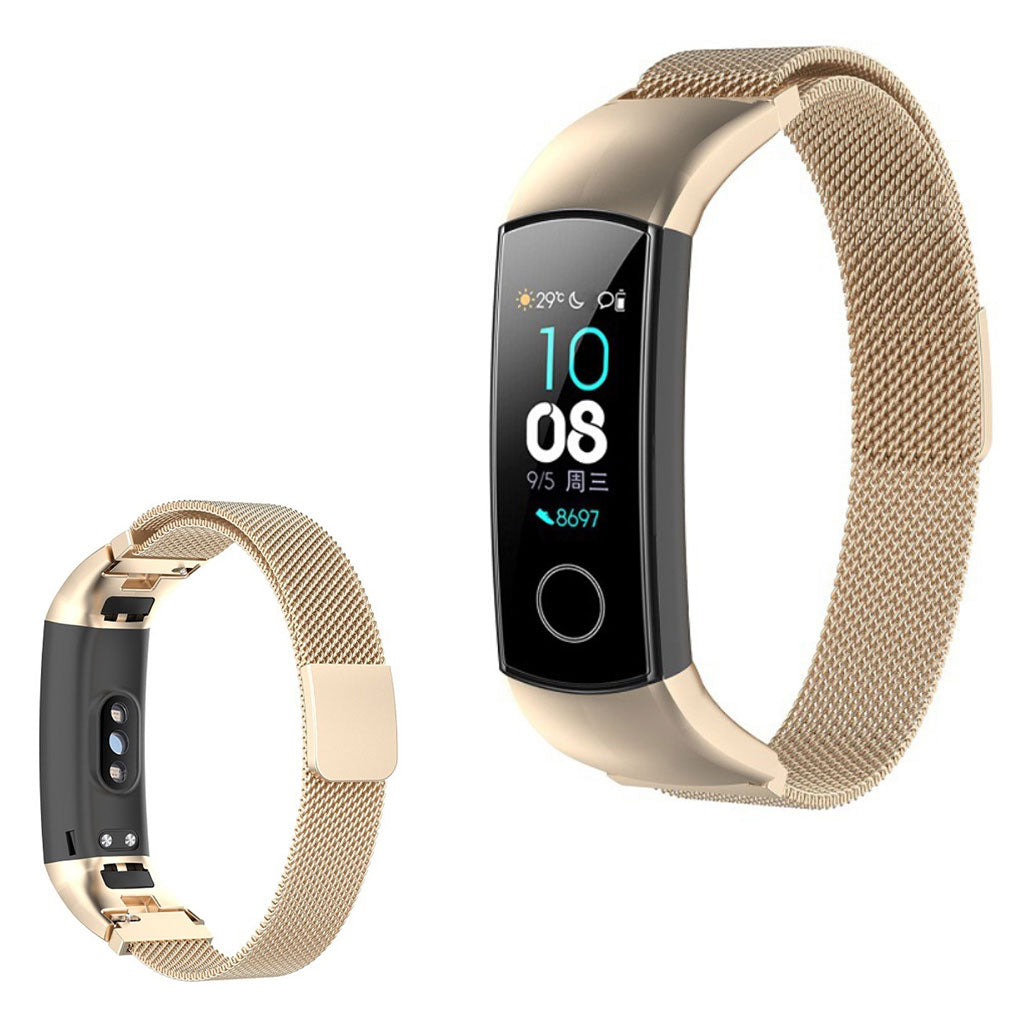 Honor Band 5 4 stainless steel watch band Champagne